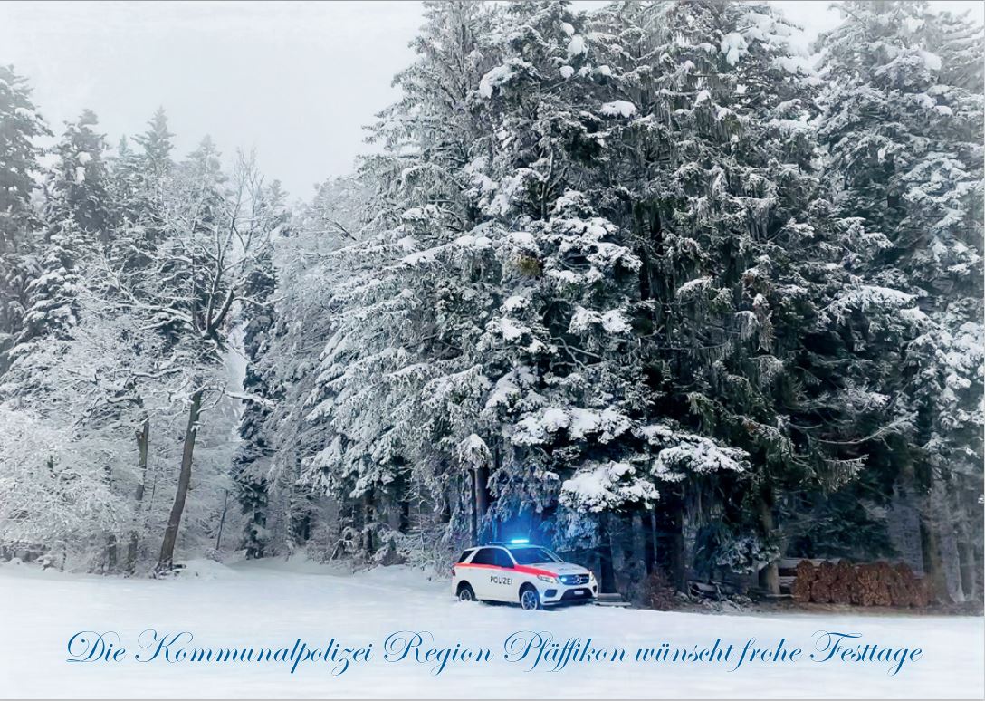 Kommunalpolizei Region Pfäffikon Frohe Weihnachten